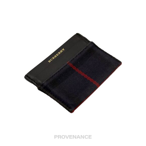 🔴 Burberry Card Holder Wallet - Navy Check - Picture 3 of 5